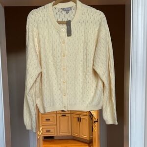 NWT J.Crew Cream Women's Cardigan